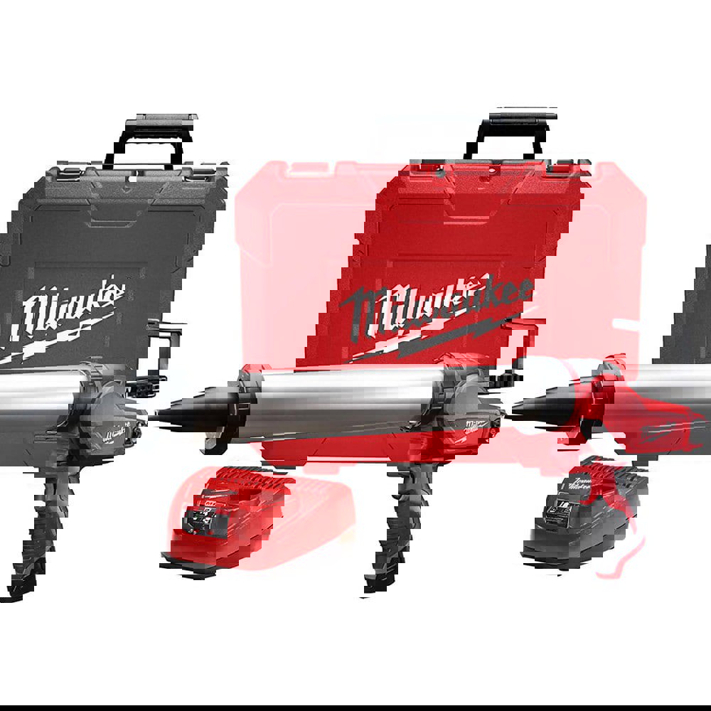 Cordless Caulk & Adhesive Gun: 20 oz, Full Barrel Frame